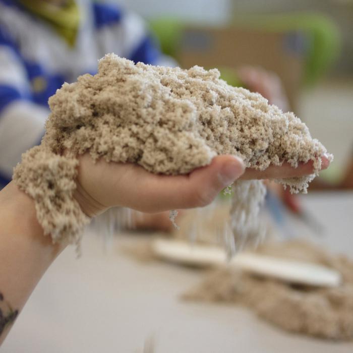 кинетический песок как сделать в домашних условиях