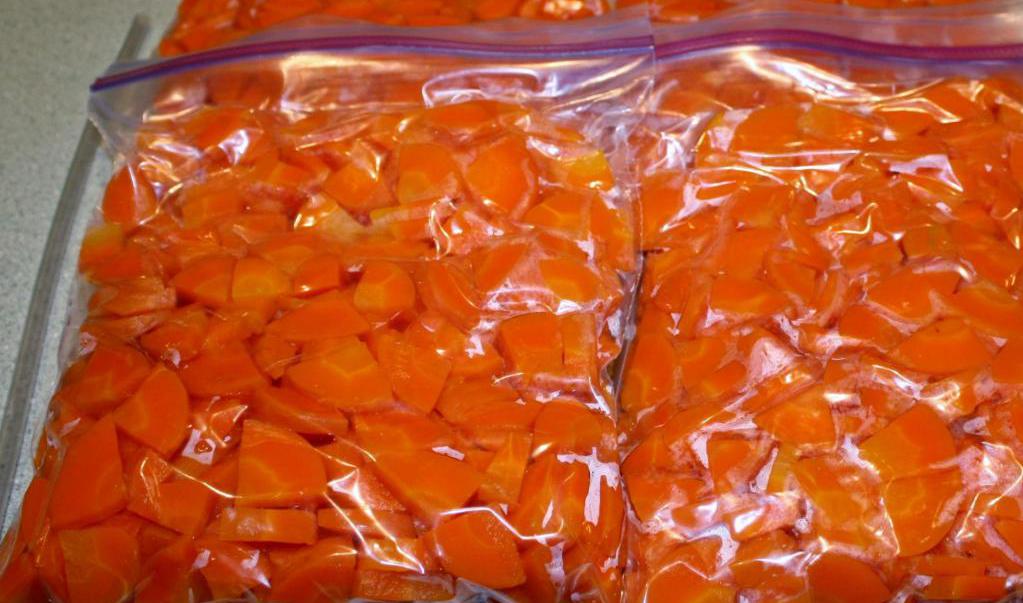 замороженная морковь