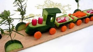 Детские Поделки из фруктов и овощей