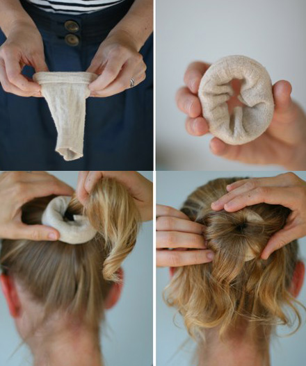 Как сделать прическу с валиком для волос
