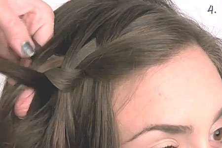 Как сделать водопад из волос