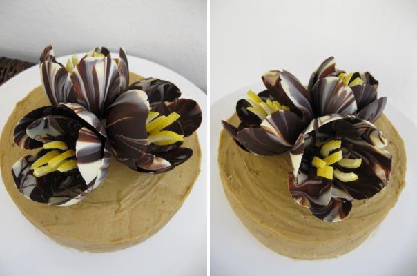 Как сделать цветы из шоколада на торт