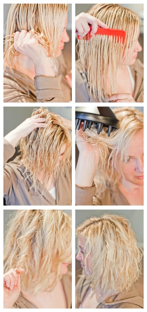 Как сделать локоны на средние волосы