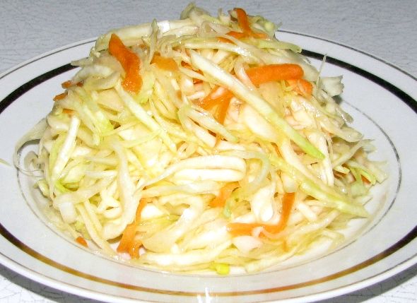 Салат из капусты как в столовой рецепт