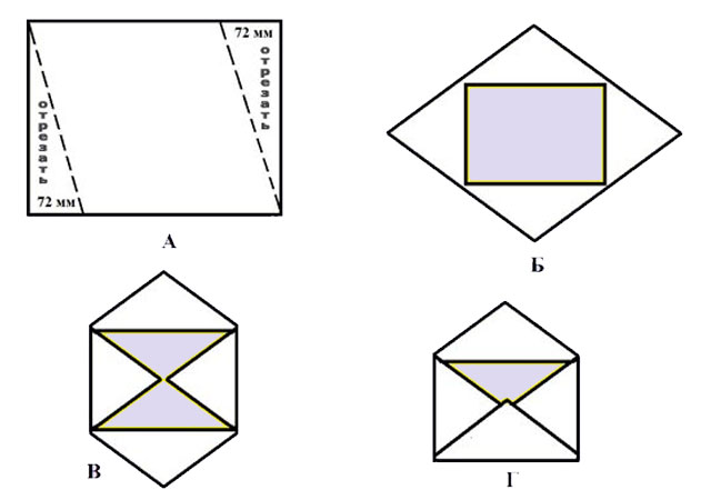 Как сделать конверт из бумаги своими руками для денег и для письма с фото