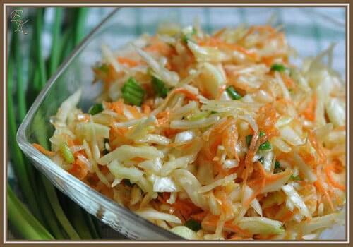 витаминный салат из капусты и моркови рецепт