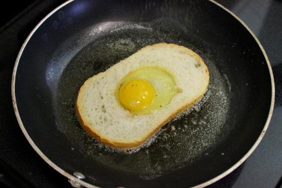 бутерброд с яйцом и сыром на сковороде 