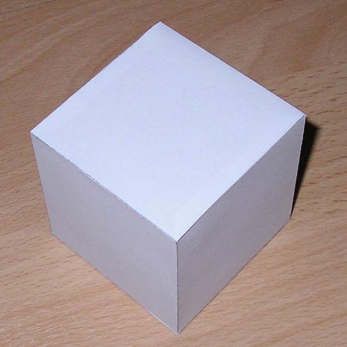 как сделать куб из бумаги