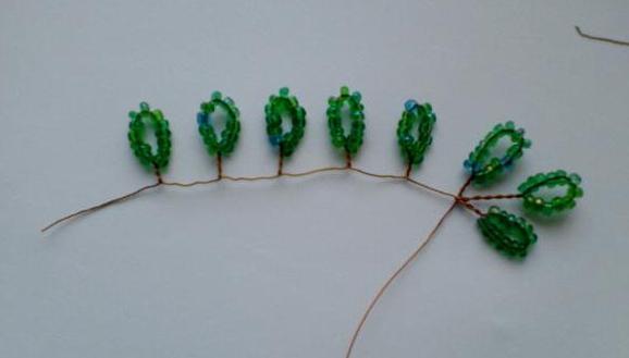 деревья из бисера схемы плетения береза 