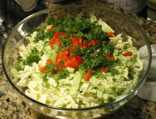 как приготовить салаты из китайской капусты