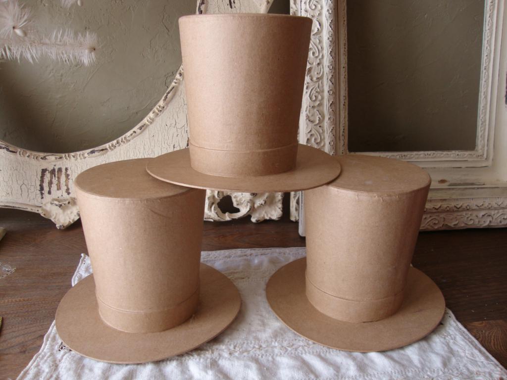 Шляпа-цилиндр из картона
