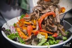 «Салат с жареным мясом» - приготовления блюда - шаг 11