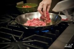 «Салат с жареным мясом» - приготовления блюда - шаг 6