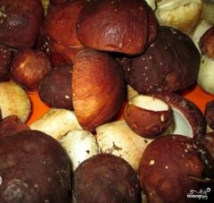 «Маринованные белые грибы быстрого приготовления» - приготовления блюда - шаг 1