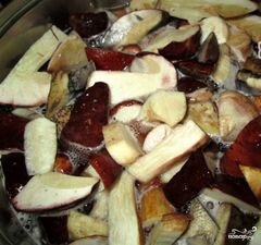 «Маринованные белые грибы быстрого приготовления» - приготовления блюда - шаг 2