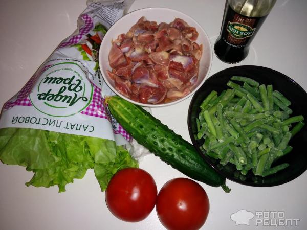 Салат из куриных желудков фото