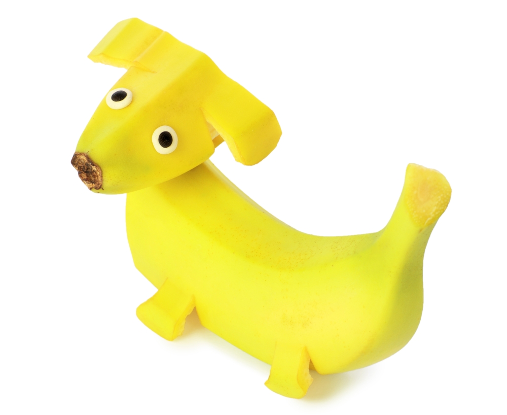 Собачка из банана