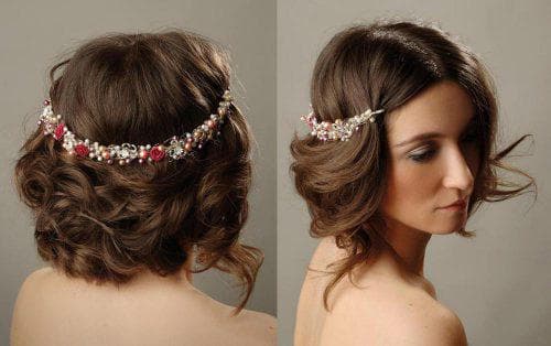 причёска в греческом стиле на свадьбу на короткие волосы