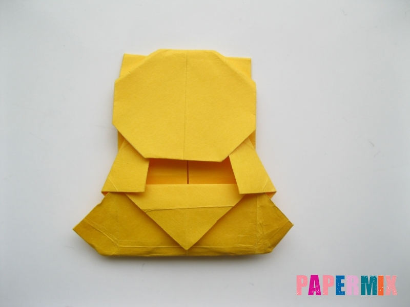 Как сделать медведя из бумаги (оригами) своими руками - шаг 16