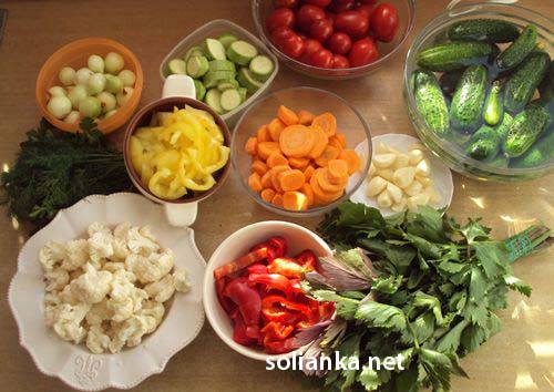 Ассорти на зиму из овощей или рецепт пикули маринованные