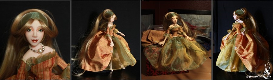Кукла Принцесса из полимерной глины