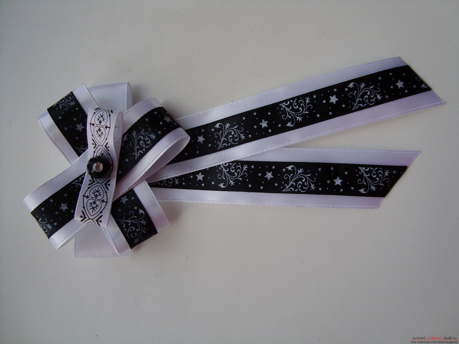 Пошаговая инструкция по созданию галстука для девочки к 1 сенября. Фото №16