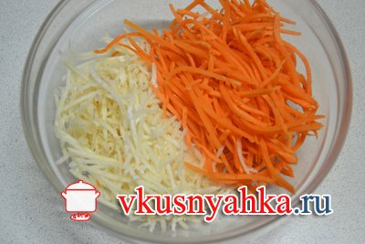 Салат из черной редьки с морковью, приготовление, шаг 1