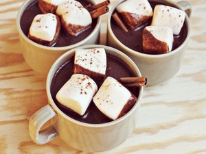 Рецепт домашнего горячего шоколада с зефиром