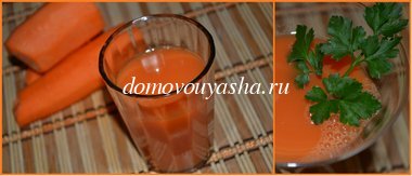 Свежевыжатый морковный сок польза