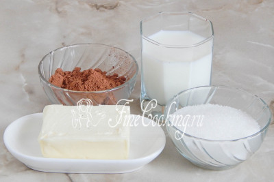 Шоколадная глазурь для торта на молоке