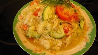 Рецепт зимнего капустного салата со свежим маринадом. Рецепты вкусных быстрых простых салатов зимой