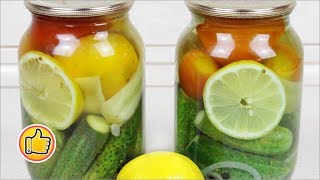 Консервация Овощного Ассорти с Лимоном на Зиму (Без Уксуса) | Pickled Vegetables with Lemon