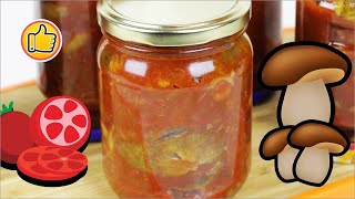 Грибы в Томатном Соусе на Зиму | Mushrooms in Tomato Sauce