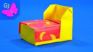 Оригами Кровать из бумаги