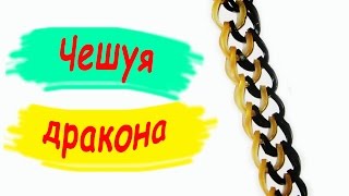 Rainbow Loom Bands / Браслет из резинок / Чешуя дракона / Браслеты из резинок