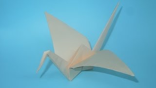 Как сделать журавлика из бумаги. Оригами журавлик из бумаги