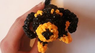 Собака Такса из резинок 1 часть //Loomigurumi Dachshund Dog