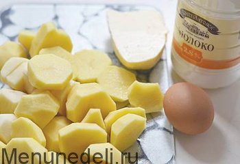 Ингредиенты для приготовления картофельного пюре