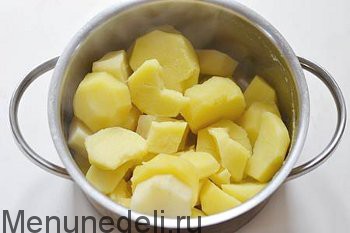 Отваренный картофель без жидкости