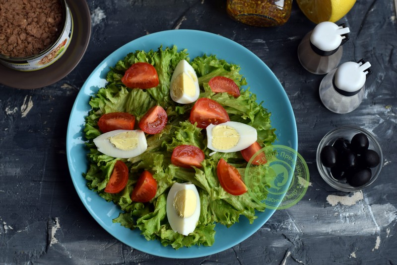 овощной салат с тунцом рецепт с фото