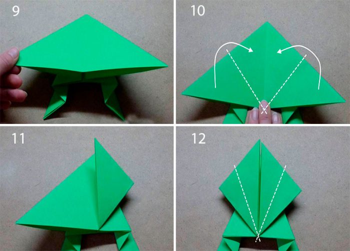 Прыгающая лягушка из бумаги своими руками мастер класс